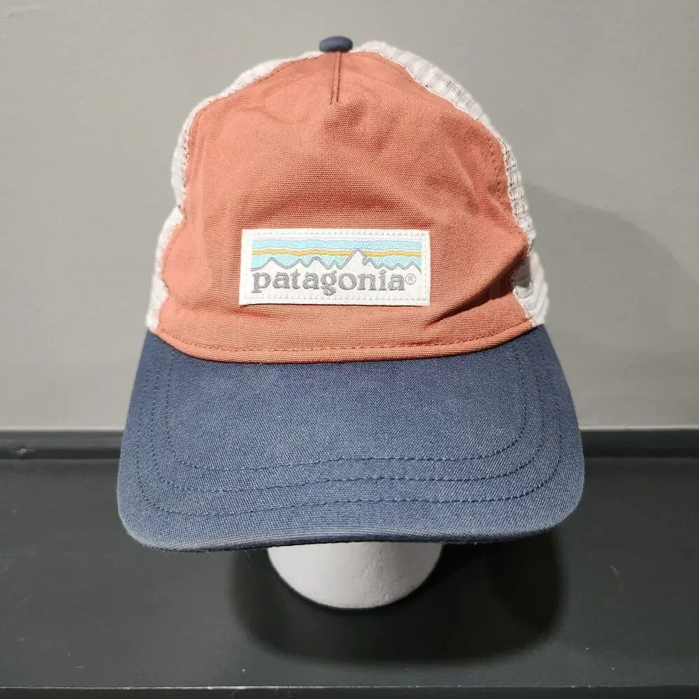 Patagonia Logo Patch Mesh Adjustable Snapback Trucker Hat‎ Cap OSFA